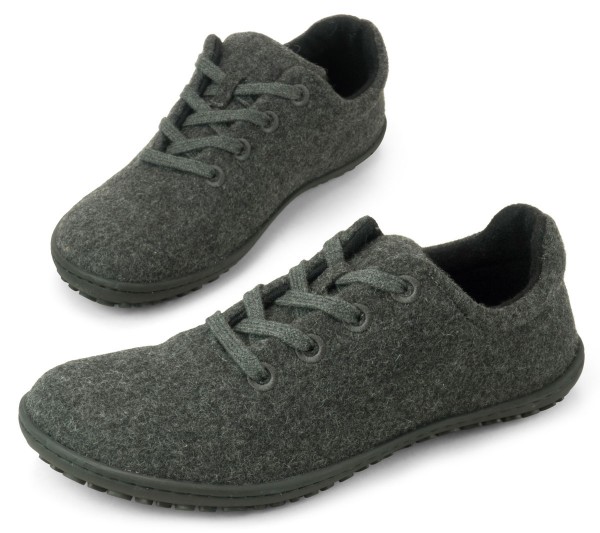 Koel flex |mid ~ Ian Merino Sneaker Wollfleece ~ Dark Grey