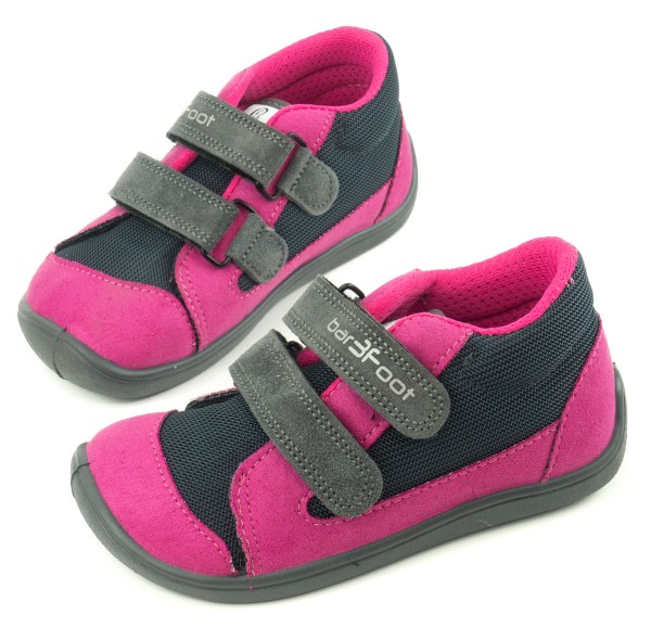 bar3foot ~ Sneaker ~ pink/schwarz