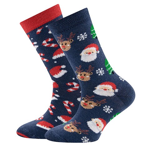 Ewers ~ Socken 2er-Pack ~ Weihnachtsmotive tinte