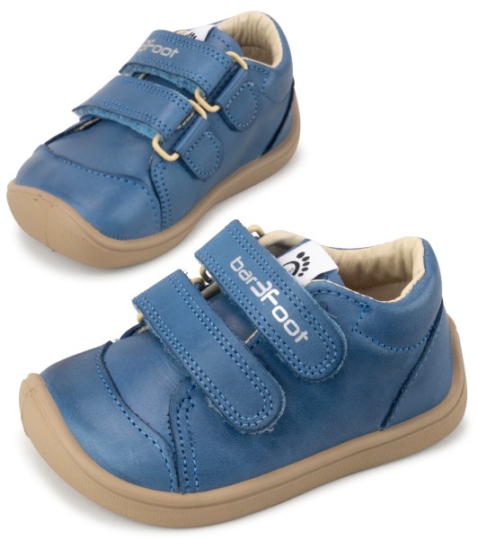 bar3foot Elf ~ Step Leder Sneaker ~ Jeansblau